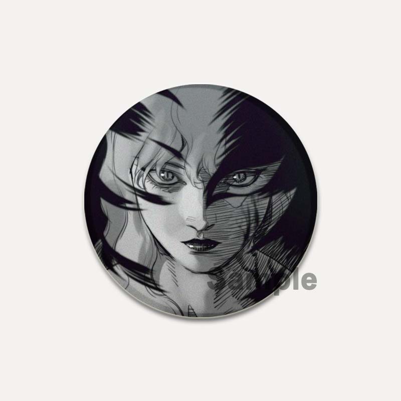 

32/44/58 мм аниме броши BERSERK мультфильм кишки/значок Гриффита на рюкзак одежда круглые булавки ручной работы для подарка аксессуар 32mm