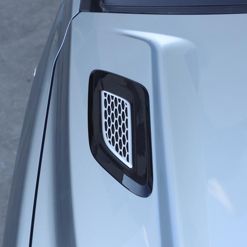 Car Hood Air Vent Cover Trim For Lexus LX600 ABS Silver Exterior Car Accessories