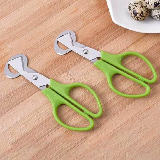 Quail Egg Scissors with Non-Slip Handle Egg Shell Cutter Stainless Steel Blade Egg Cutter Shears Easy Clean Kitchen Tool for Precise