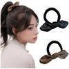 FASELE Thin Scrunchie Hair Hair PU Stylish and Elegant Hair Simple and Highly Stylish for Perfect for Everyday or As a Set Tie, Tie, Bow, Leather,