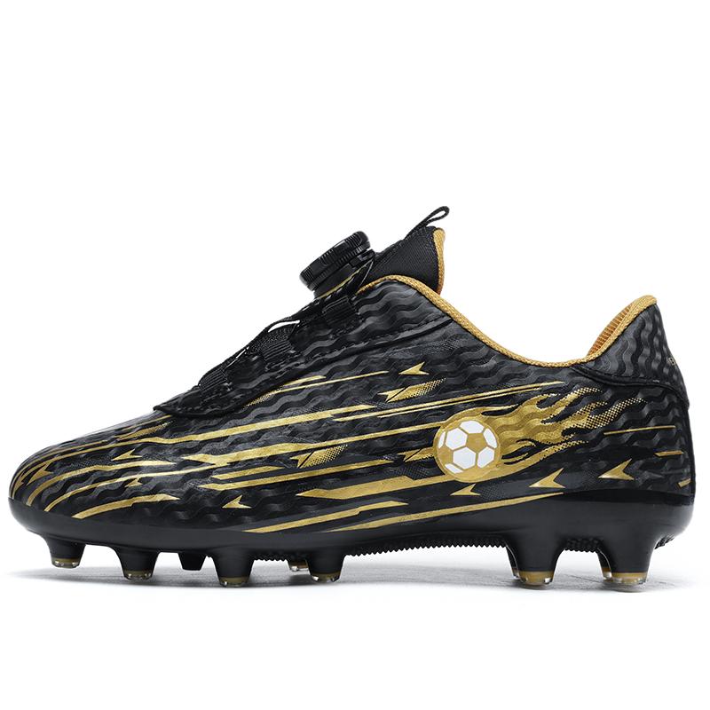 Fotbollsskor för barn med roterande spänne och dobbar Fotbollsskor för pojkar Barns fotbollsskor Konstgräs Fotbollsskor