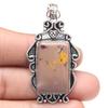 Pendant Wild Horse Jasper Gemstone Valentine'Day Gift Silver Jewelry 2.25"