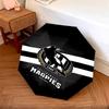 1 Pezzo Ombrello Pieghevole Automatico - Fantasia Collingwood Football Club, Design Portatile e Pieghevole con 8 Stecche, Regali di Natale e Compleanno