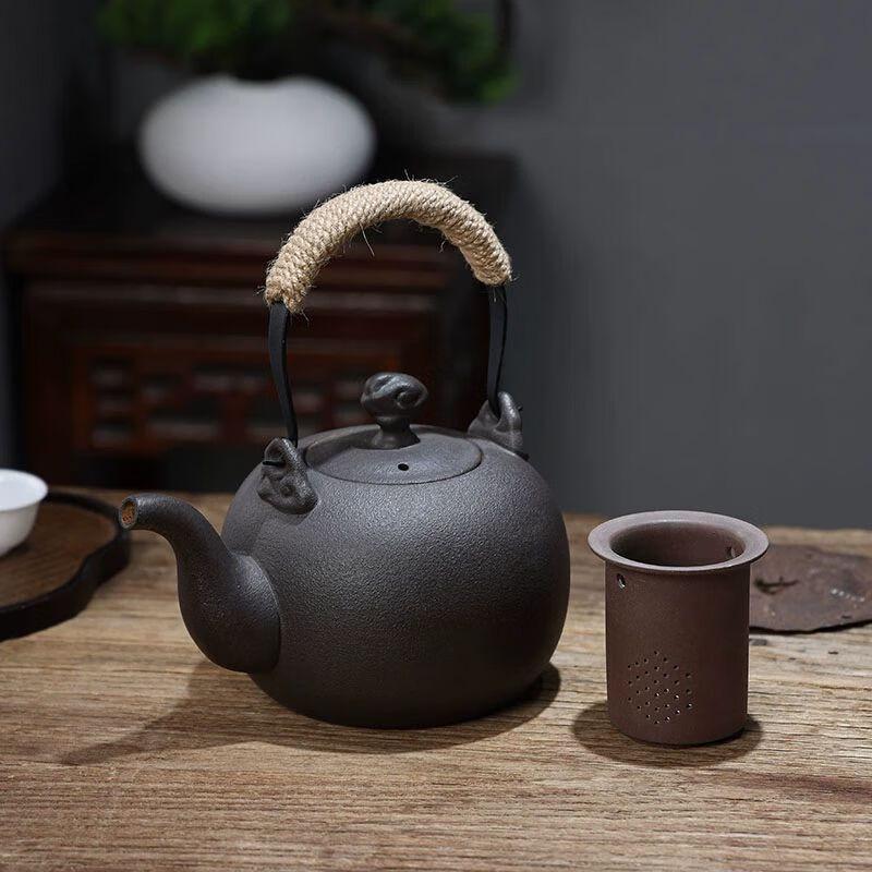 Qianyu Purple Clay Kiln Glaze Teapot