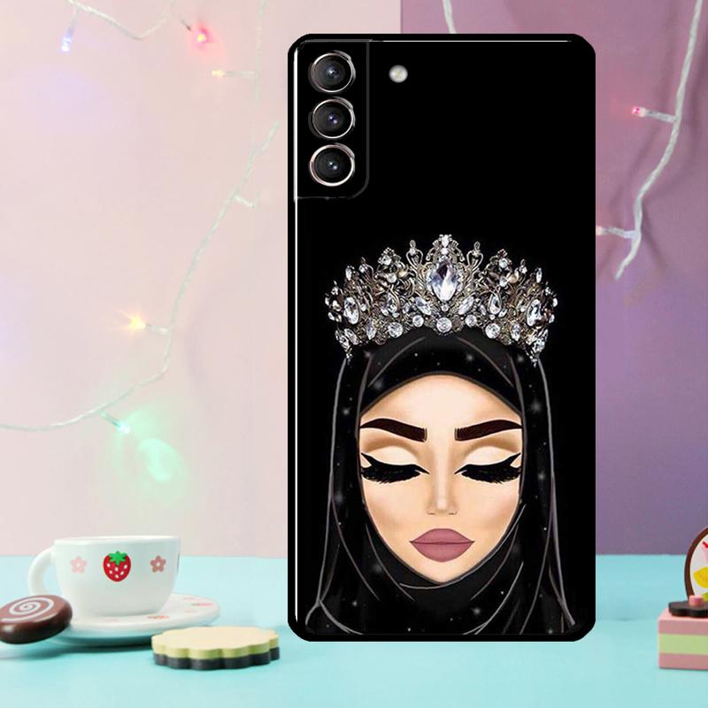 Islamic Arabic Hijab Girl Phone Case For Samsung Galaxy S24 S25 Ultra S21 S22 S23 Ultra S9 S10 S20 Plus S25 FE Cover