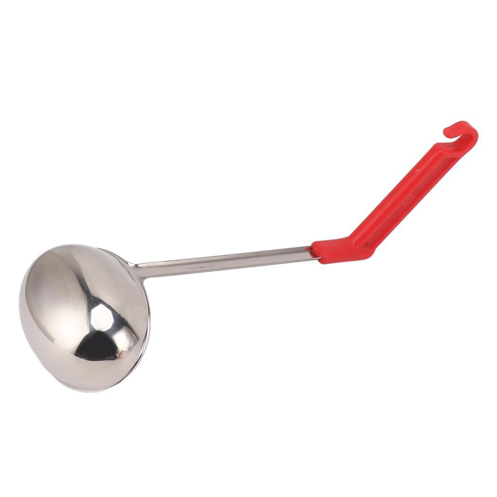 Soup Ladle Stainless Steel Anti Scald Multifunctional Curved Handle Kitchen Ladle for Home Cooking
