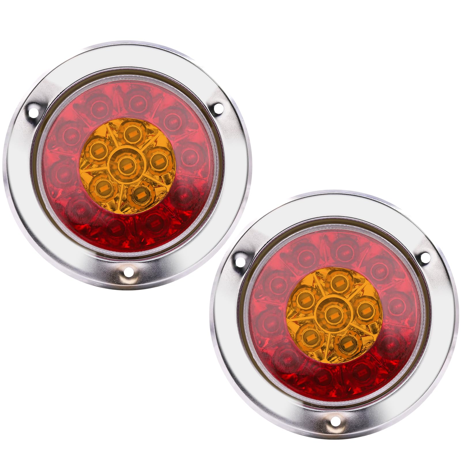 

YgmylandbbLED задний фонарь для грузовика, задний фонарь для прицепа 12 В 24 В, комбинированный указатель поворота, тормозной фонарь, небольшой фонарь общего назначения, круглый задний фонарь для грузовика, прицепа и лодки