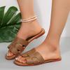 Fashion Women Slippers Flat Luxury Outdoor Slippers Summer Beach Female Sandals Trend Design Shoes for Woman Plus Size Slides Women