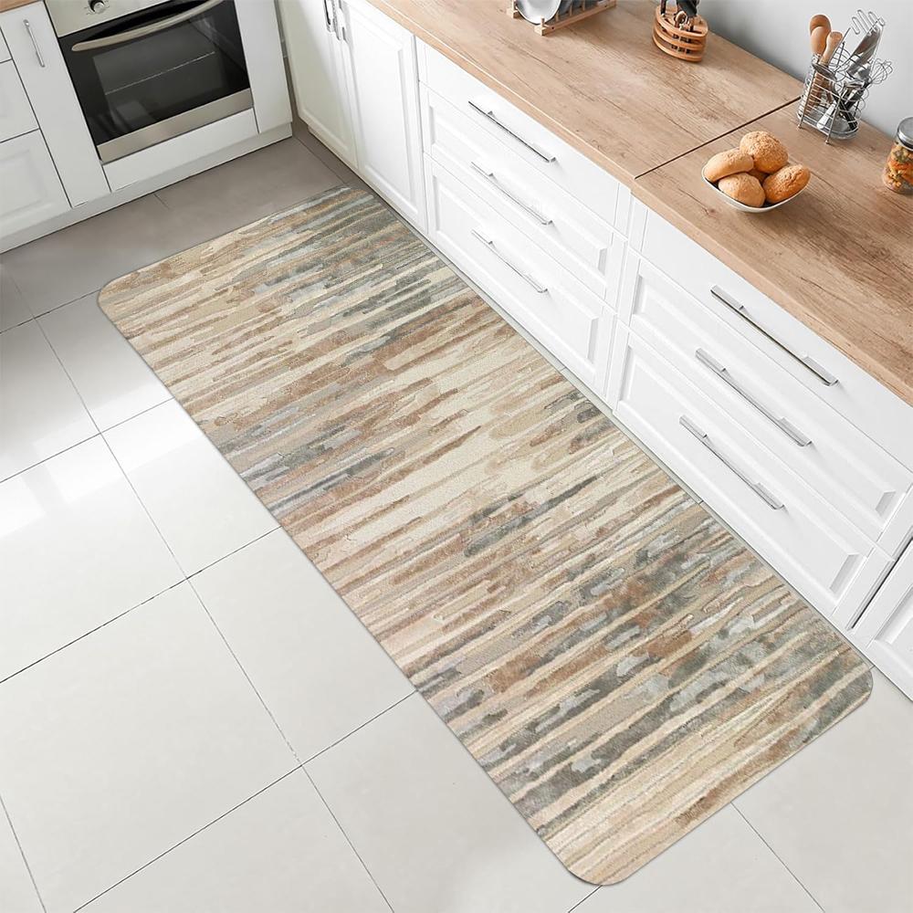 

Abstract Stripe Carpet Mat Rug Living Room Home Decoration Gradient Color Floor Mat Bedroom Decor Non Slip Bedroom Decor 40X120CM