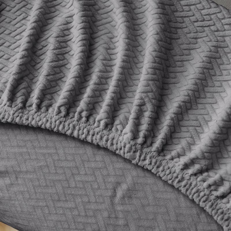 Jacquard Sofa Bed Cover High-quality Polar Fleece Fabric Armless Sofa Bed Cover Without Armrest For Living Room Stretch Folding