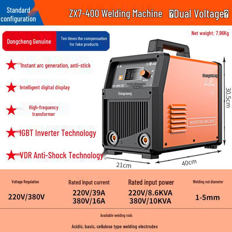 Electric Inverter DC Welder 220V/380V - Industrial Grade, Single/Three-Phase, Spot Welding Source