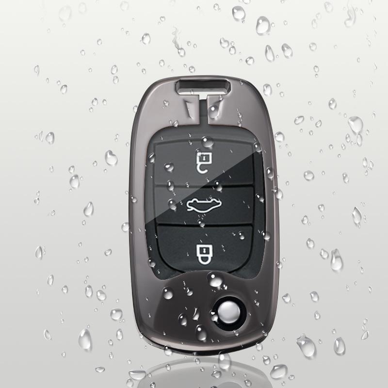 Metal Car Key Cover Case Holder For Wuling Mini EV For Wuling HongGuang Macro Light S1 Baojun 730 510 560 310 630 310W