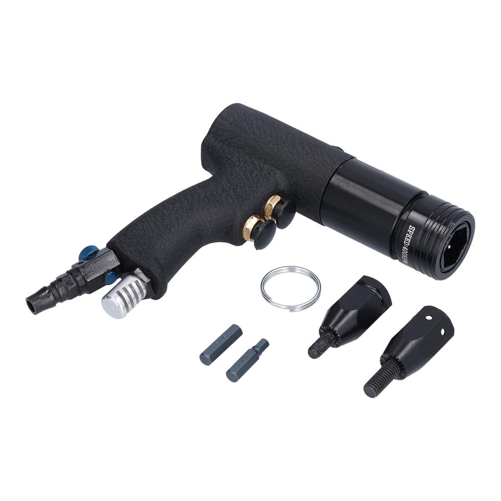 Pneumatic Rivet Nut Gun Pull Riveting Air Riveter Tool British System 5/16 3/8 KV‑804BA Automatic Air Riveter Power Tools