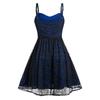 Women's Plus Size Halloween Lace Mesh Patchwork Sleeveless Camisole  Dress