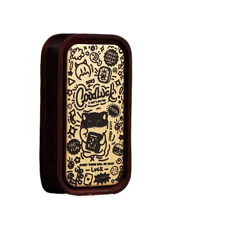Magnetic EDC Finger Toys Mahogany Push Cards Stress-relieving Sliders Fidget Spinners DDHD Tools Gifts for Boys