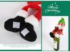 Objímky na láhev Santa & Sněhulák - Vánoční dekorace na víno a šampaňské