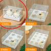 10sets Transparent Paper Cup Box 2/4/6/12 Hole Cake Bread Baking Packaging Boxes Wedding Party Dessert Display Box Cake Tray Excluding Ribbons