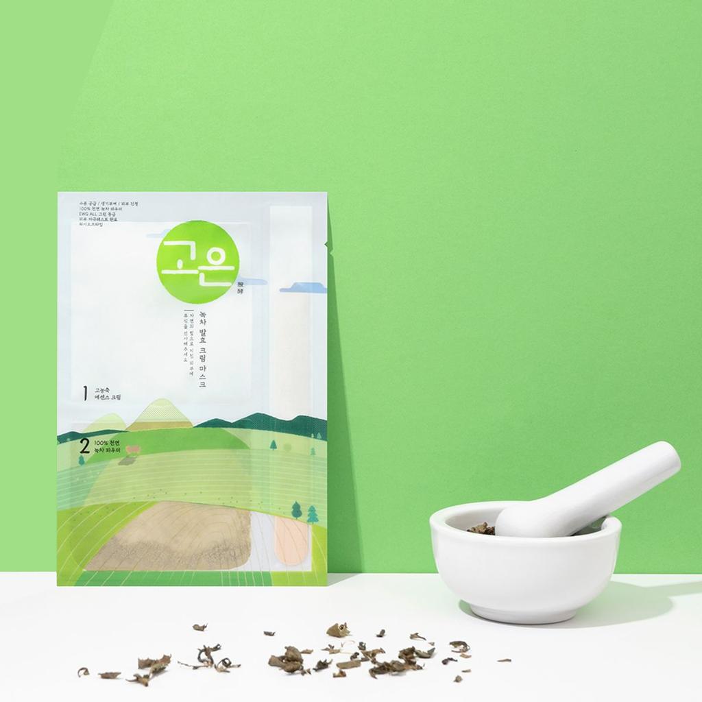 Goeun Green Tea Fermented Moisturizing Skin Soothing Cream Wash-Off Mask