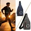 Men's Minimalist Fashion Large Capacity Crossbody Shoulder Bag Multi-functional Chest Handheld Bag for Casual Daily Use