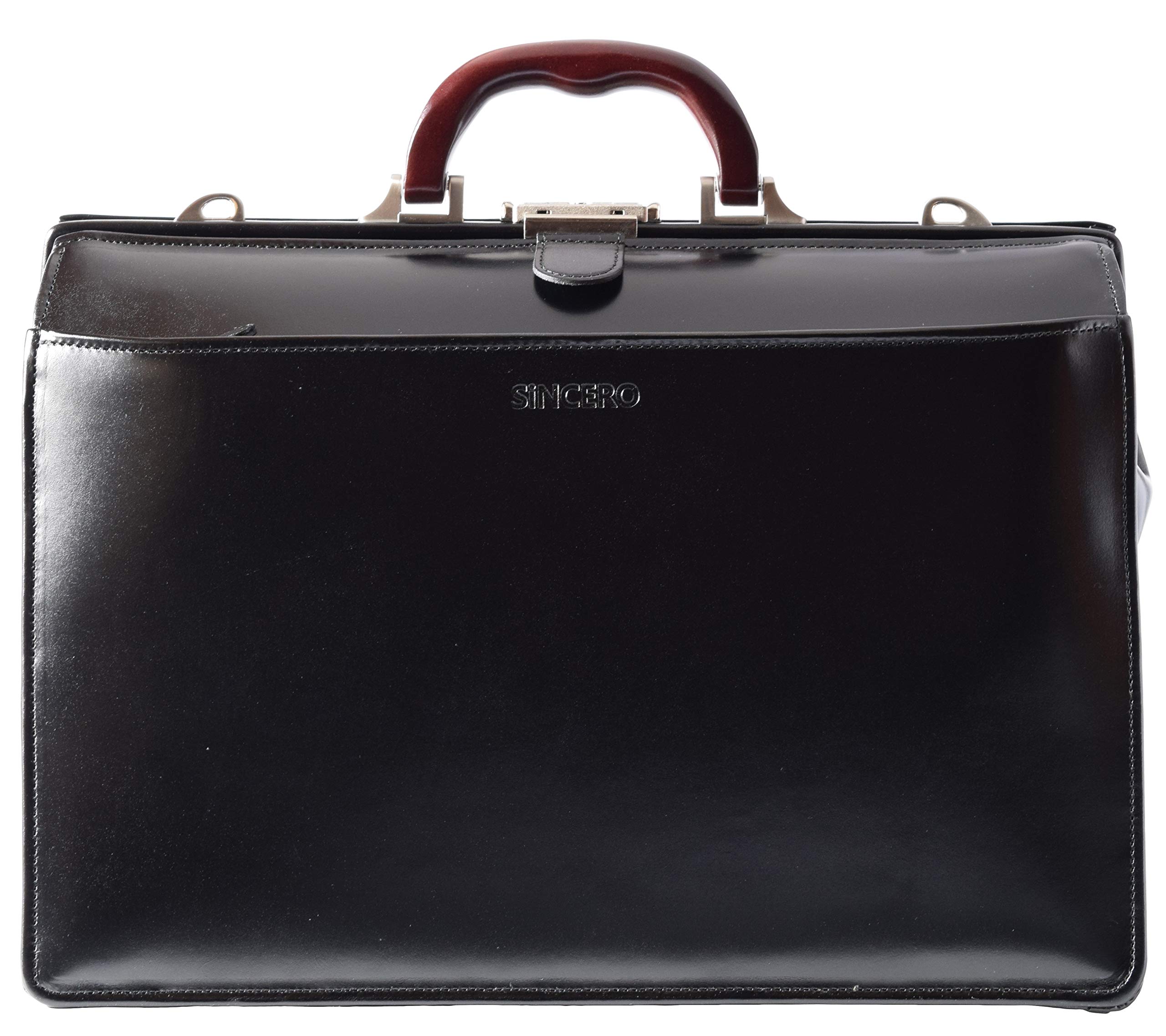

Dulles Bag Business Bag Genuine Leather Made in Japan A4 [Sincero] Men s wr-1017 (Black) чорний