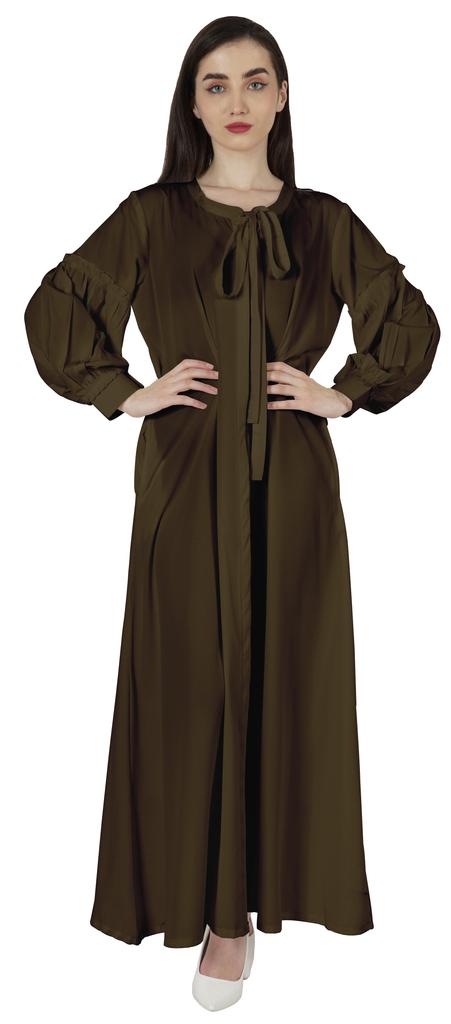Bimba Women's  Abaya  Islamic Prayer Dress With  Hijab Scarf  Cuff On Sleeve  Muslim