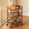 Mobile Multi-Layer Snack Storage Trolley for Kitchen