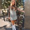 2025 Women's Elegant Leopard Print Mesh Long-Sleeve Top