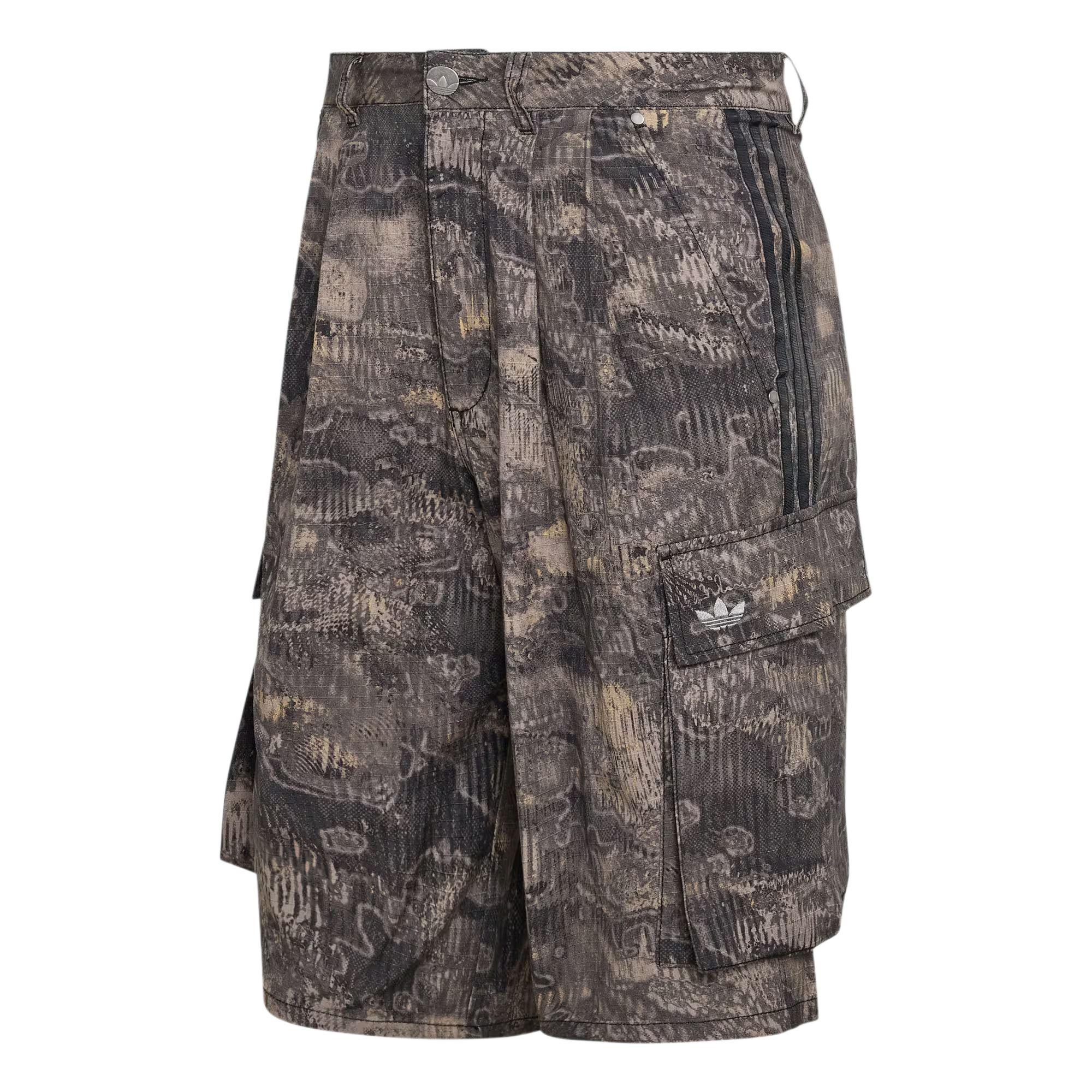 Adidas Originals Adilenium Season 5 Aop Cargo Sports Stripe Loose Fit Zip Work Shorts Men shorts KX4829 30