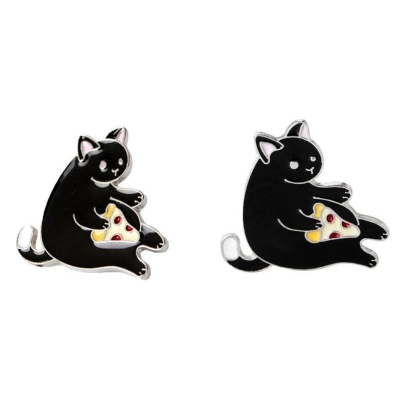 1Pc Cartoon lovely Super Cute Cat Corsage Collar Metal Brooch Pins Jewelry