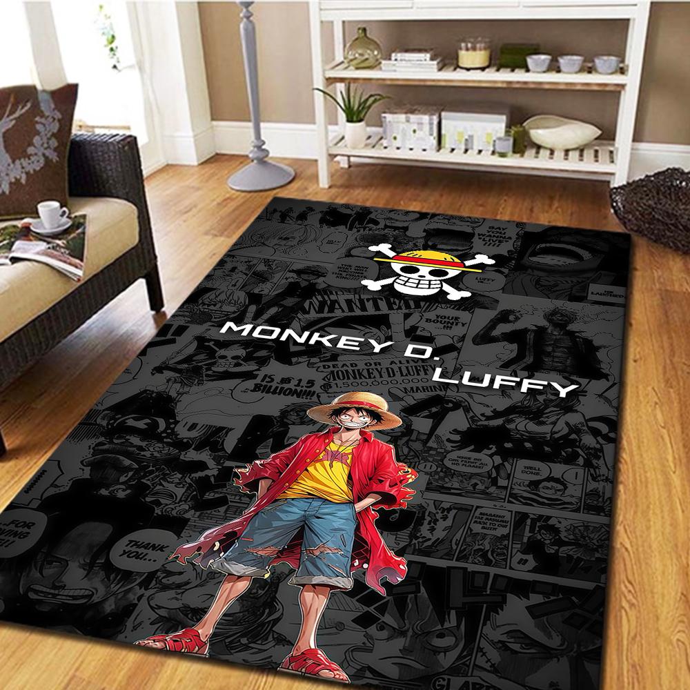 Luffy D Carpet for Living Room, Digital Print Floor Mat, Cool Movie Bedroom Rug, Home Decor Play Mat -HYQ23