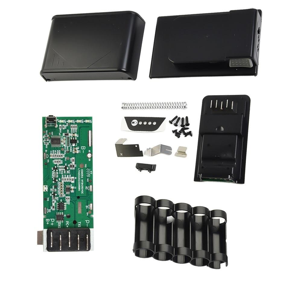 Power Tool Batteries Accessories Battery Shell Lithium Ion Battery Protection 18V Circuit Board Plastic Shell 21700