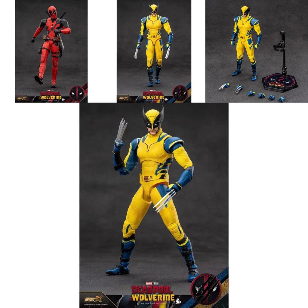 Deadpool und Wolverine Actionfigur Hochdetailliert Maßstab 1 zu 24 Sammlerstück