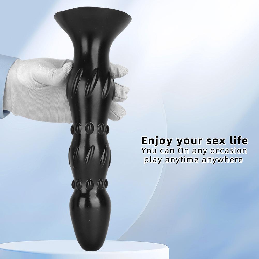 Black PVC Large Dildo Simulated Penis Butt Plug Fisting Big Dick Realistic Cock Strap on Dick Sex Toy