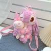 Plush Stitch Backpack With Zipper Pocket For Daily Use And Gift Ideas