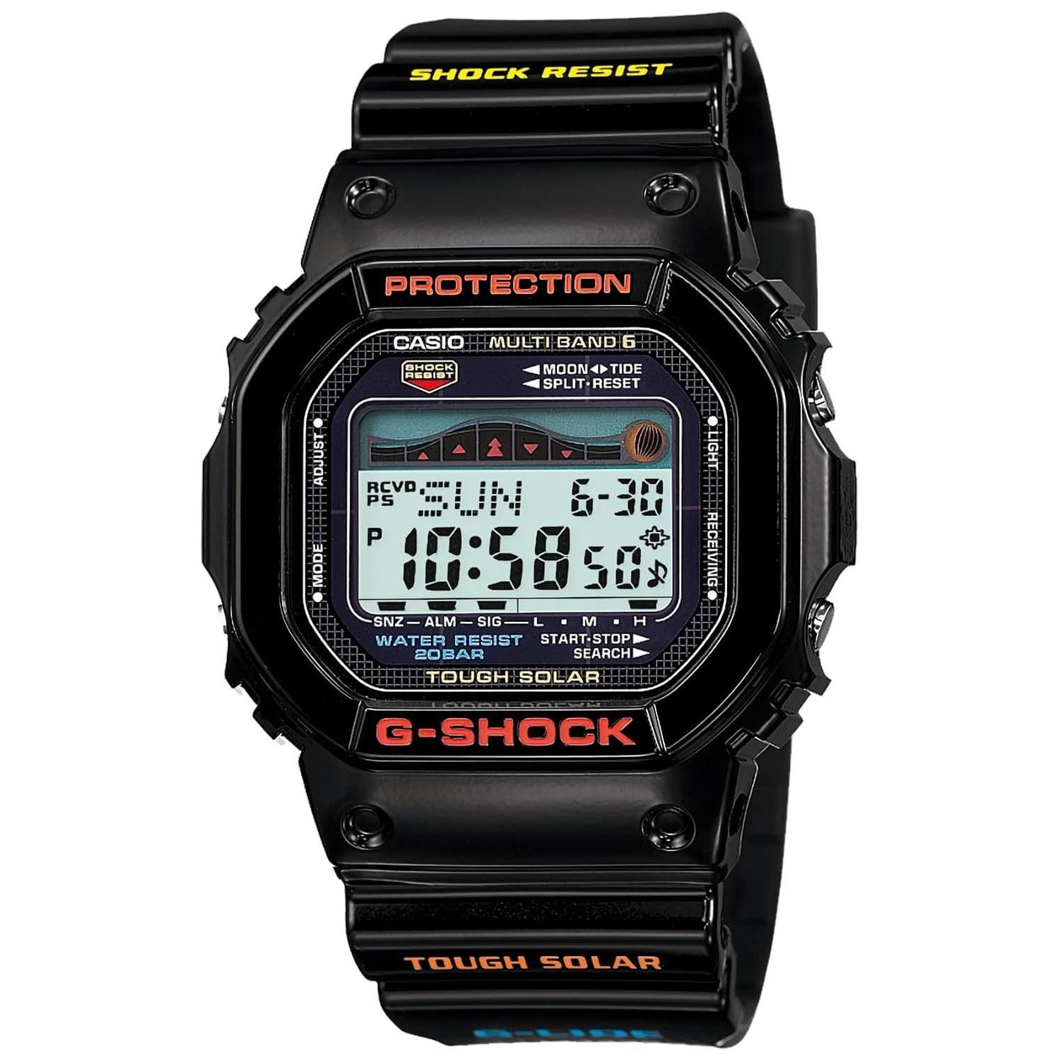Наручные часы Casio G-Shock G-LIDE Радио-Солар GWX-5600-1JF Мужские Черные