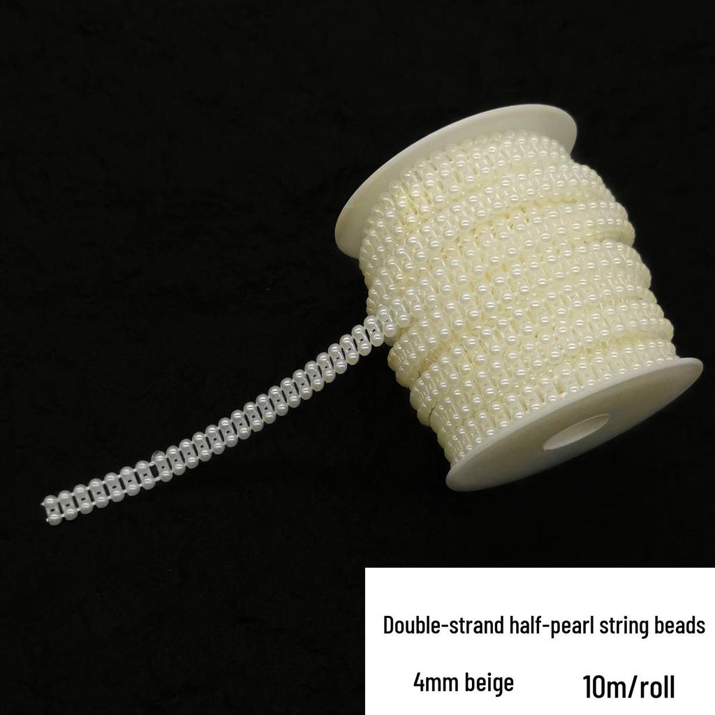 Double-Line Pearl Sunflower Snowflake Beads DIY Decoration