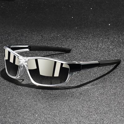 Modne Vintage Przezroczyste Okulary Przeciwsłoneczne Sportowe do Jazdy Wędkowania Mężczyźni Kobiety Bieganie Wspinaczka Sport Mężczyzna Okulary Przeciwsłoneczne Okulary Ochronne UV400