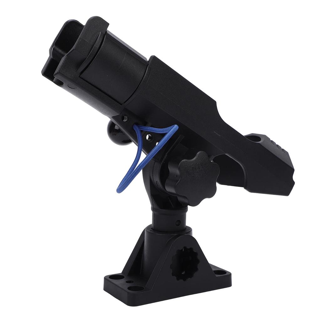 Boat Fishing Rod Holder Side Deck Mount 360 Degrees Rotatable Pole Holder for Kayak Boat with Anti Lost Rope