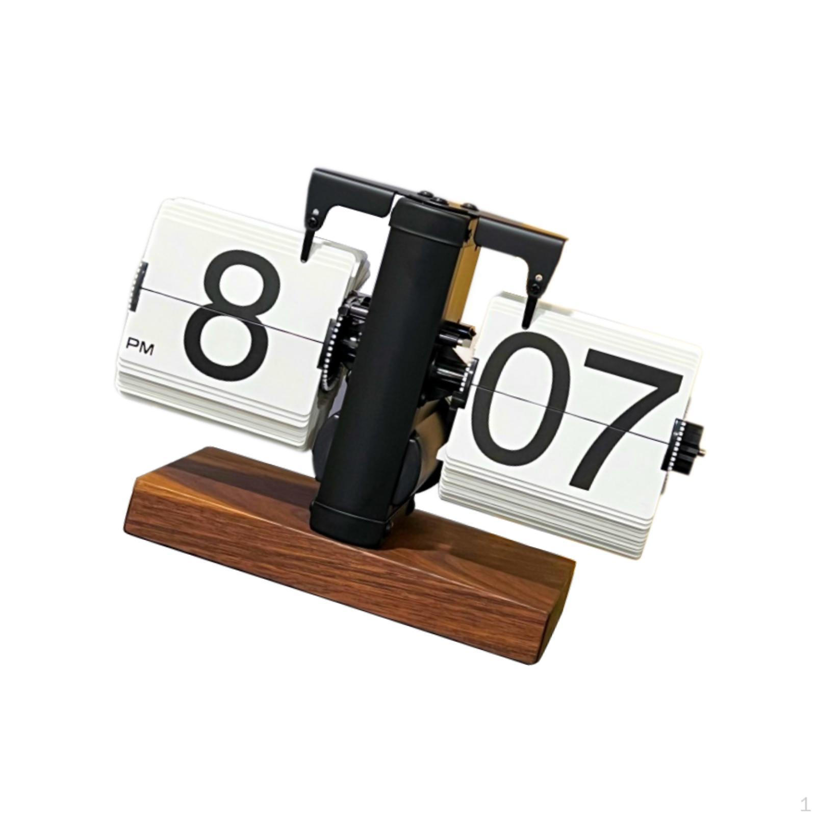 

Автоматические перекидные часы с цифровым большим дисплеем для офисного стола для работы белый