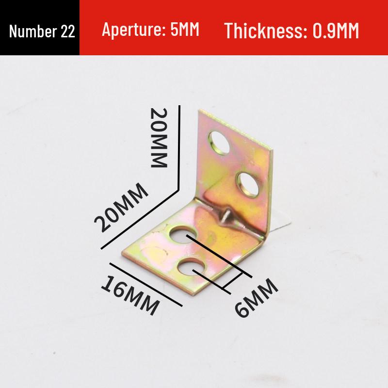 

L-Shaped Iron Angle Bracket for Furniture and Cabinet Connectors