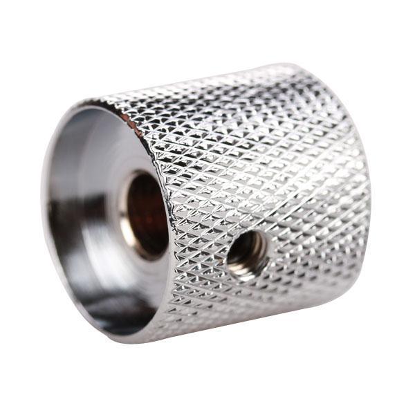 2x Chrome Metal Control Knobs Electric