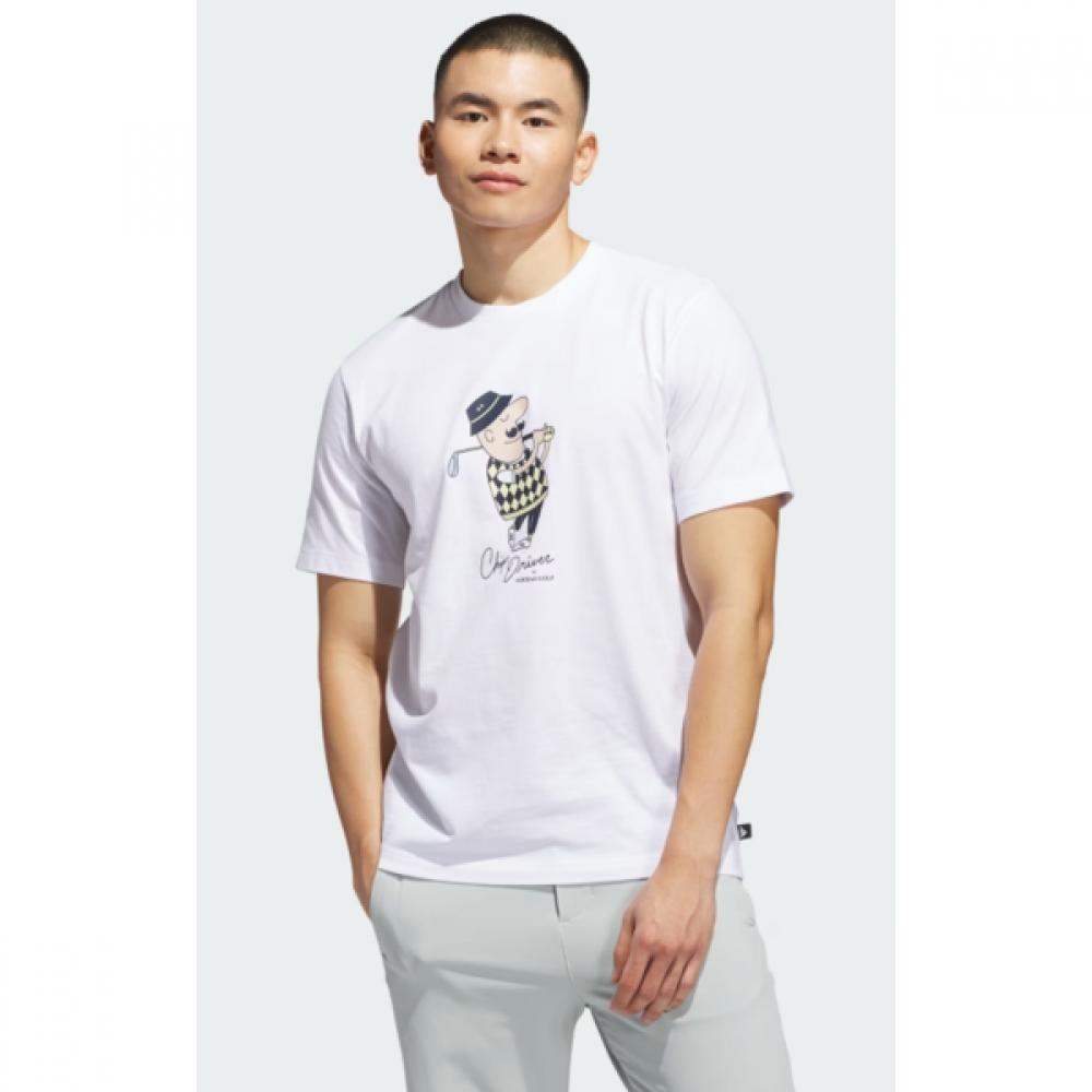 

Adidas Классическая футболка для гольфа с графикой чипа Jj4202 WHITE/AL
