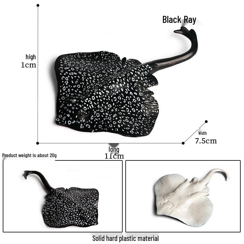 Children's Cognitive Toy: Giant Manta Ray, Stingray, Batfish, Sunfish Figurine