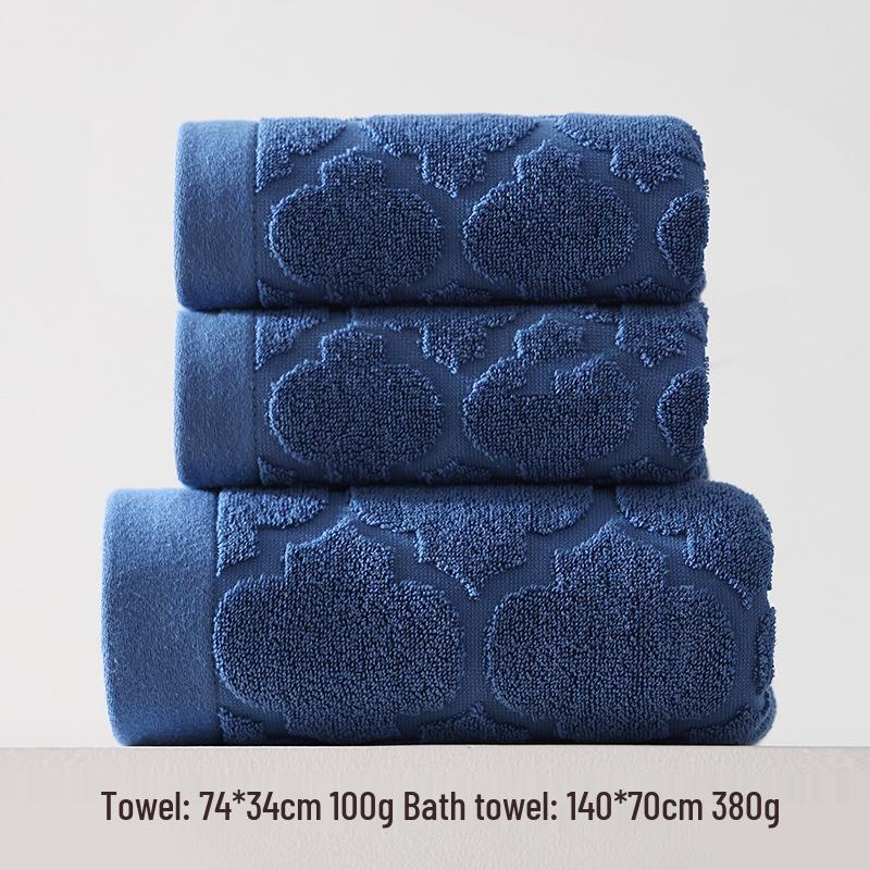 Luxury Pure Cotton Soft Absorbent Bath Towel Set