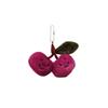 Fun and Cute Cherry Plush Keychain Pendant Simulated Fruit Doll Couple Doll Backpack Hanging Decoration
