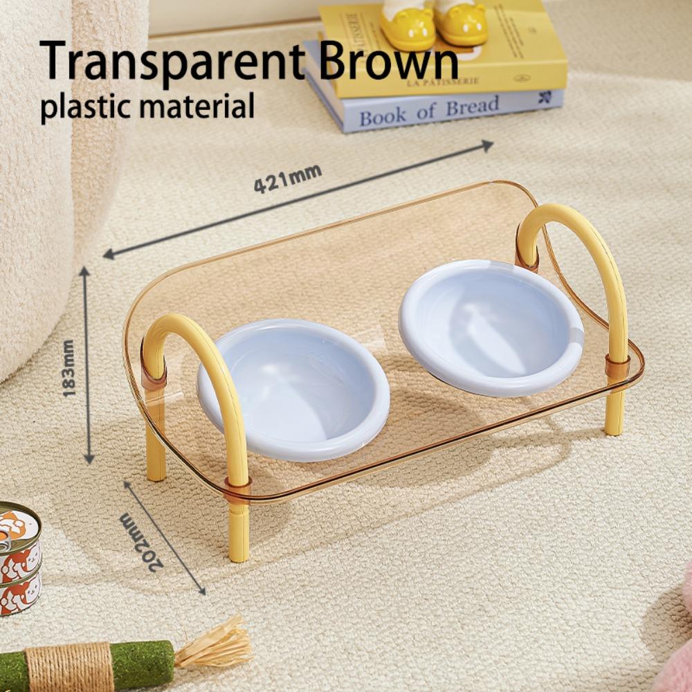 

Neck Protection Pet High Footed Bowl Adjustable Height Pet Food Dispenser Household