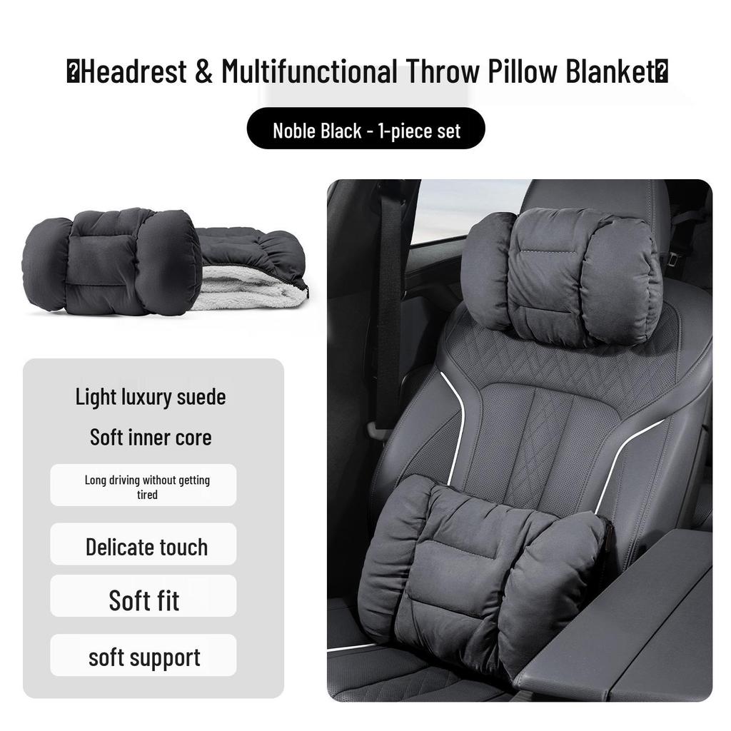 Honda Accessories: Flannel Headrests, Lumbar Supports, Neck Pillows for CRV, Fit, 11th Gen Civic, and Accord.
