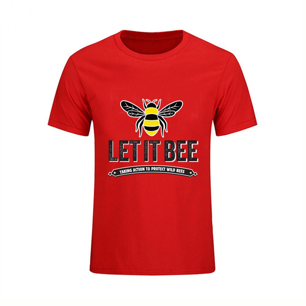 Honey Bee Fashion Funny T Shirt Lovely Personality Man Art Custom Cotton O Neck T