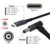 Cablecc Type C Input To DC 20V Output Power 100W 135W 140W 65W PD Charging Cable for Laptop USB-C 5.5 2.5mm