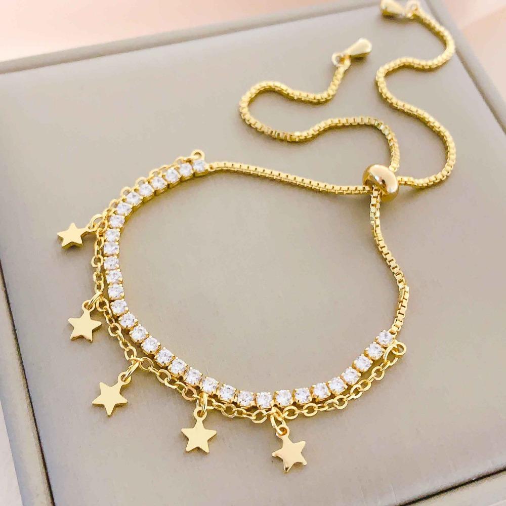 Necklace Women Do Not Fade Summer Small Cute Temperament Titanium Steel Necklace Versatile High-end Jewelry Simple Collarbone Chain